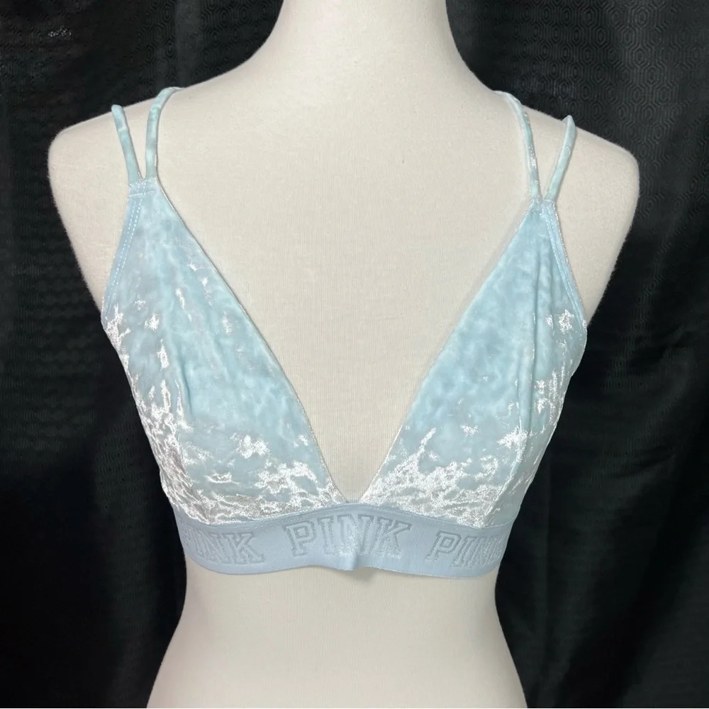 Rare Color New PINK Victoria’s Secret Unlined Velvet Bralette - Picture 4 of 12